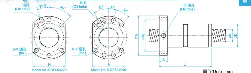 TBI DFS02508-4.8 tbi滚珠丝杆型号规格